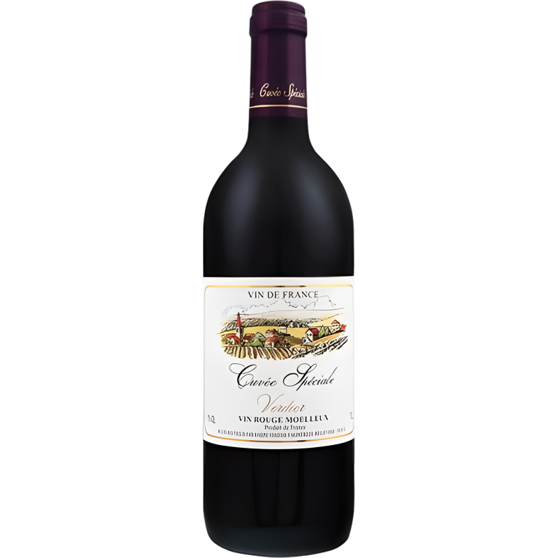 Қызыл жартылай тәтті шарап Cuvee Speciale red moelleux 0,75л