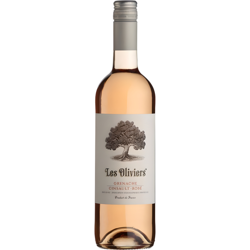 Қызғылт шарап Les Oliviers Grenache - Cinsault Rosé  12% 0,75
