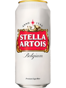 Ашық пастерленген сыра STELLA ARTOIS 5% ж/б 0,45л