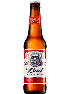 BUD сырасы ашық түсті, пастеризацияланған, 5% алкогольді, бутылкалы, 0,44 литрлі
