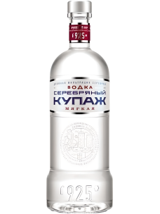 Водка Серебряный Купаж Мягкая 0,5л