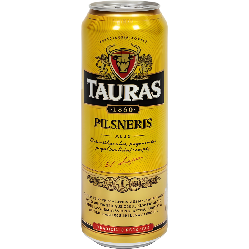 Сыра Tauras Pilsneris 4.6%  ж/б 0,568л