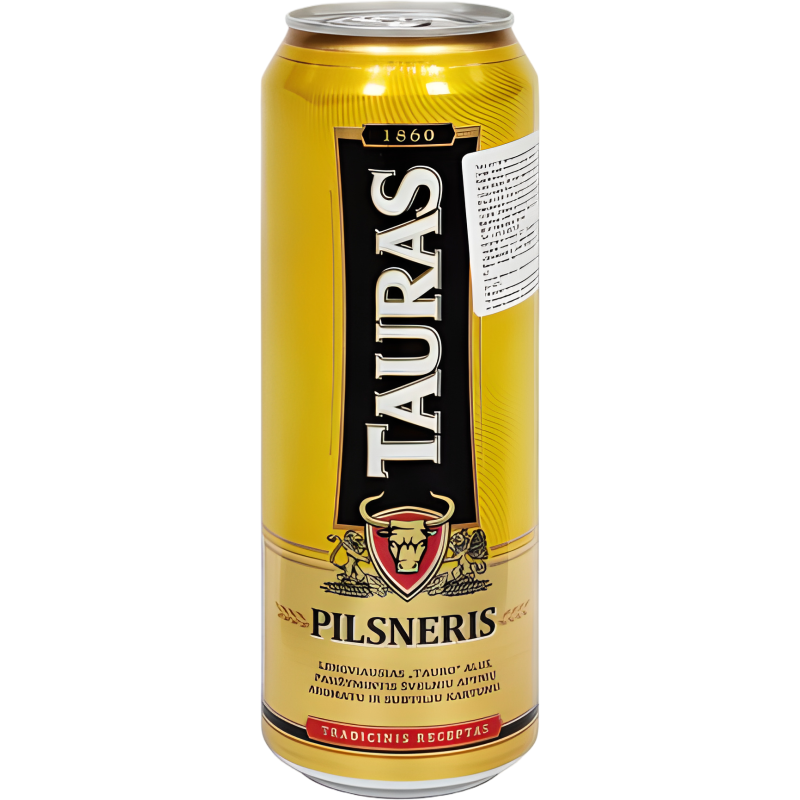 Сыра Tauras Pilsneris 4.6%  ж/б 0,568л