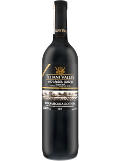 Қызыл жартылай тәтті шарап Teliani Valley