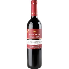 Қызыл жартылай тәтті шарап Teliani Valley