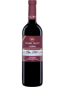 Қызыл жартылай тәтті шарап Teliani Valley