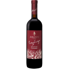 Қызыл жартылай тәтті шарап Teliani Valley