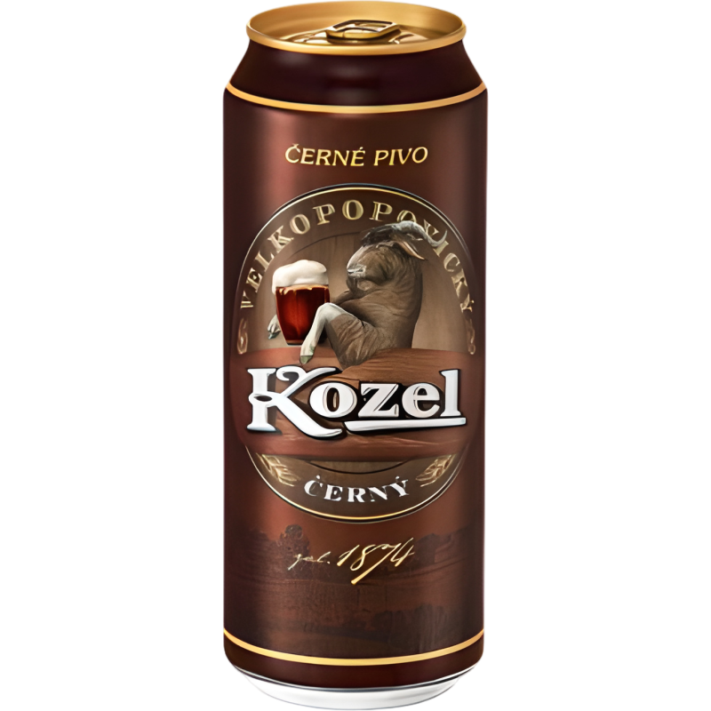 Қара пастерленген сыра KOZEL  3,6 % ж/б 0,45л