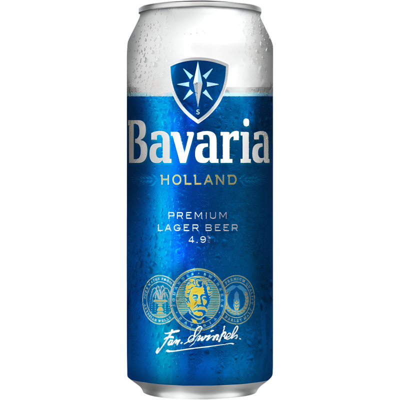 Сыра ашық пастерленген BAVARIA Holland Beer 4,9% ж/б 0,45л
