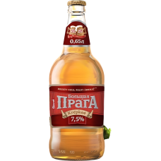 Ашық пастерленген сыра Үлкен SLAVNA ПРАГА күшті 7,5% 0,65л