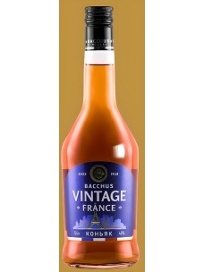 Коньяк үшжылдық «Bacchus Vintage France» 0,5