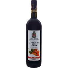 Жемісті қызыл жартылай тәтті шарап 