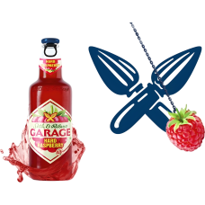 Пивной напиток S&R GARAGE Hard Raspberry alc 4,6% 0,4л