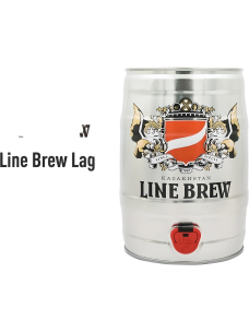 Сыра ашық пастерленген  LINE BREW Premium Lager 4,8% ж/б 5л