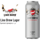 Сыра ашық пастерленген LINE BREW Premium Lager 4,8% ж/б 0,568л