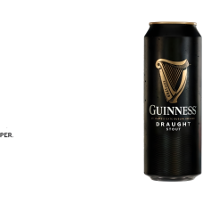Қара пастерленген сыра GUINNES Draught Stout 4,2% ж/б 0,44л