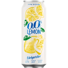 Ашық пастерленген сыра EDELMEISTER lemon 0.0 % ж/б 0,5л