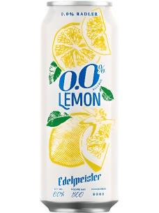 Ашық пастерленген сыра EDELMEISTER lemon 0.0 % ж/б 0,5л