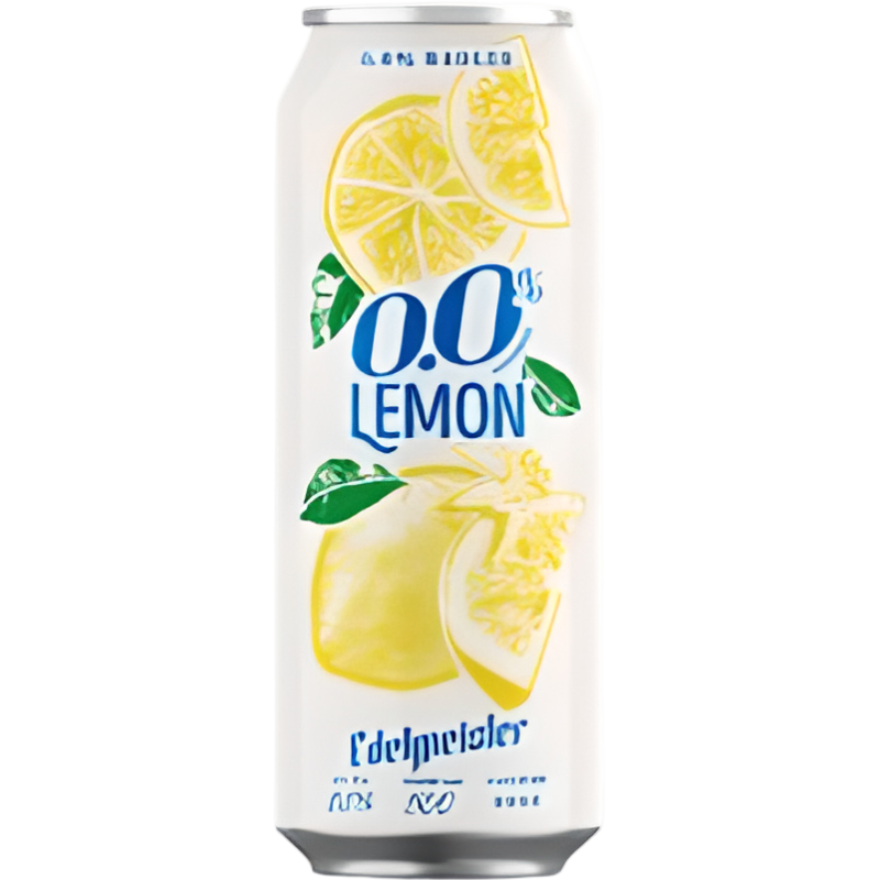 Ашық пастерленген сыра EDELMEISTER lemon 0.0 % ж/б 0,5л