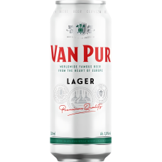 Ашық пастерленген сыра VAN PUR LAGER R 5% ж/б 0,5л