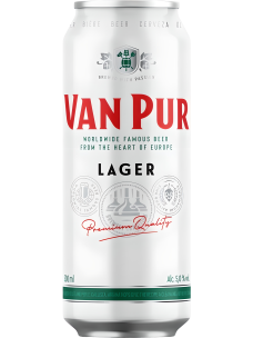 Ашық пастерленген сыра VAN PUR LAGER R 5% ж/б 0,5л