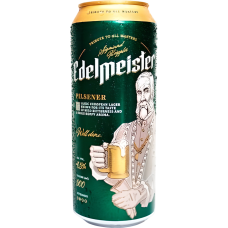 Ашық пастерленген сыра EDELMEISTER pilsener  4,5% ж/б 0,5л