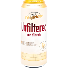 Ашық пастерленген сүзілмеген сыра EDELMEISTER unfiltered 5,7% ж/б  0,5л