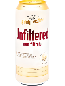 Пиво светлое пастеризованное нефильтрованное EDELMEISTER unfiltered 5,7% ж/б  0,5л