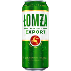 Ашық пастерленген сыра LOMZA export beer vl ж/б 5,5% ж/б 0,5л