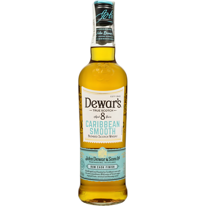 Виски Dewar's Caribbean Smooth 8YO+2glass 0,7 л