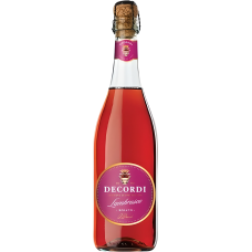 Көпіршікті қызғылт жартылай тәтті шарап Decordi Lambrusco Dell'emilia Rosato 0,75л
