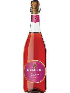 Көпіршікті қызғылт жартылай тәтті шарап Decordi Lambrusco Dell'emilia Rosato 0,75л