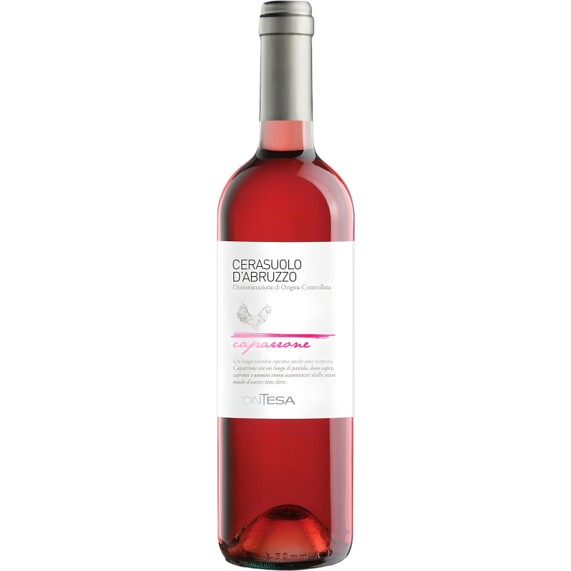 Қызғылт құрғақ шарап  ROSE Caparrone Cerasuolo d'Abruzzo 12% 0,75